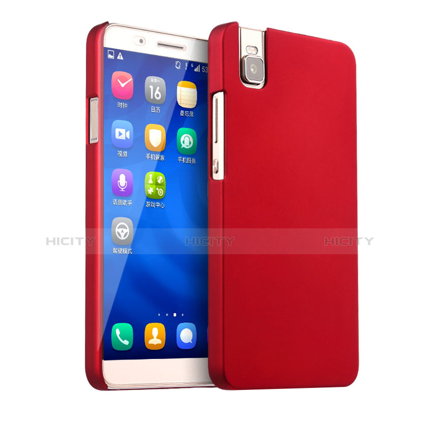 Housse Plastique Rigide Mat pour Huawei Honor 7i shot X Rouge Plus