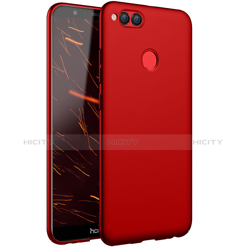 Housse Plastique Rigide Mat pour Huawei Honor 7X Rouge Plus