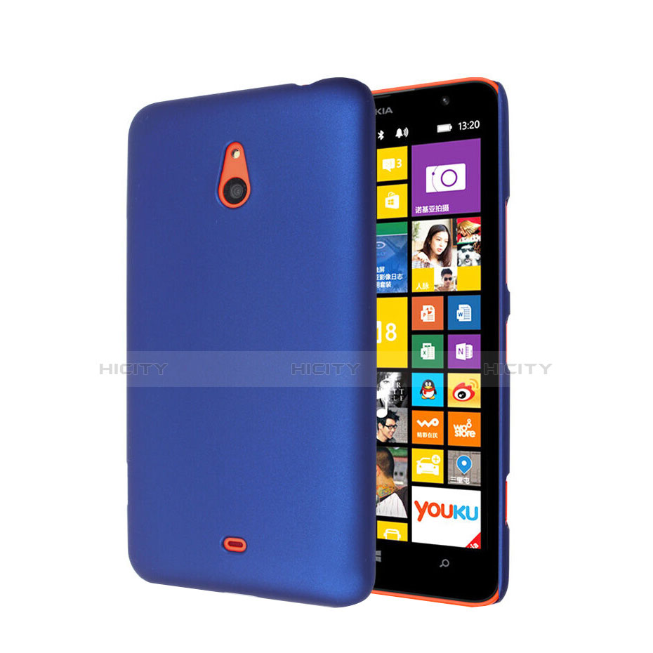 Housse Plastique Rigide Mat pour Nokia Lumia 1320 Bleu Plus