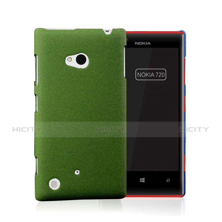 Housse Plastique Rigide Mat pour Nokia Lumia 720 Vert Plus