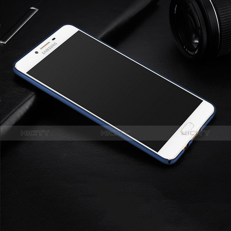 Housse Plastique Rigide Mat pour Samsung Galaxy C9 Pro C9000 Bleu Plus