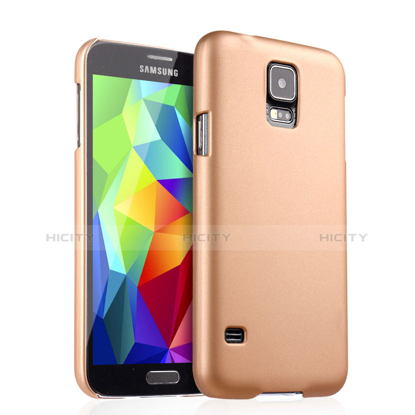 Housse Plastique Rigide Mat pour Samsung Galaxy S5 G900F G903F Or Plus