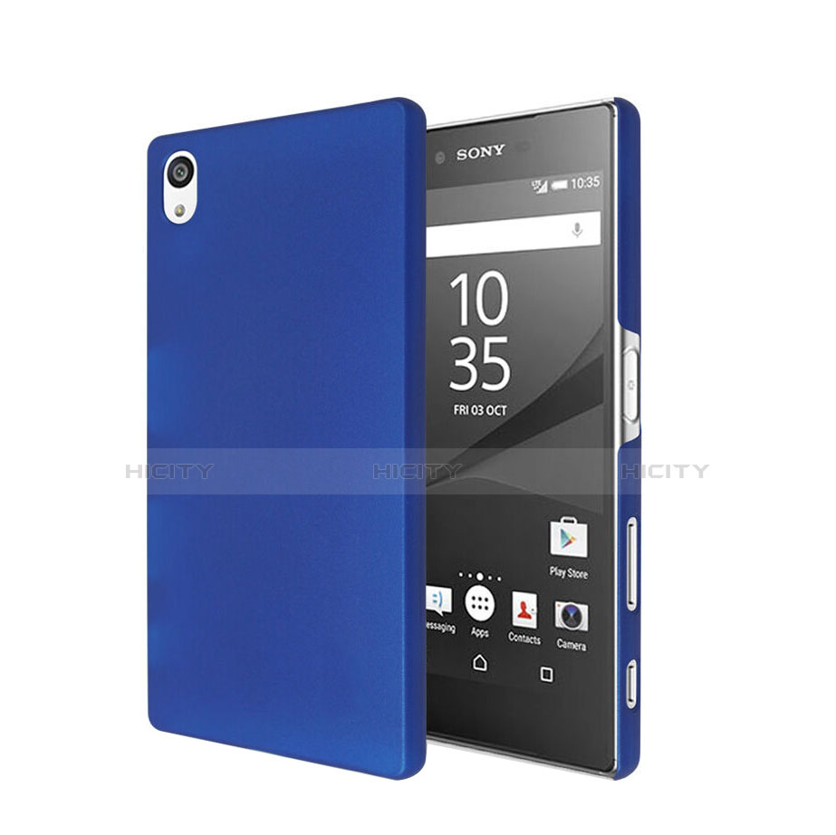 Housse Plastique Rigide Mat pour Sony Xperia Z5 Bleu Plus
