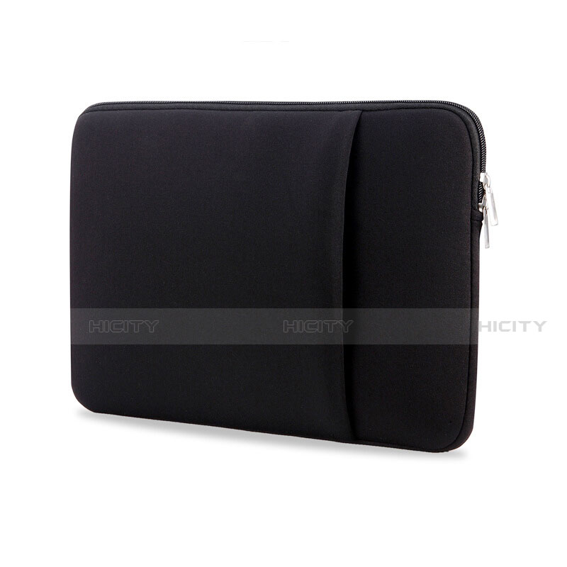 Housse Pochette Velour Tissu L05 pour Huawei Honor MagicBook 14 Noir Plus