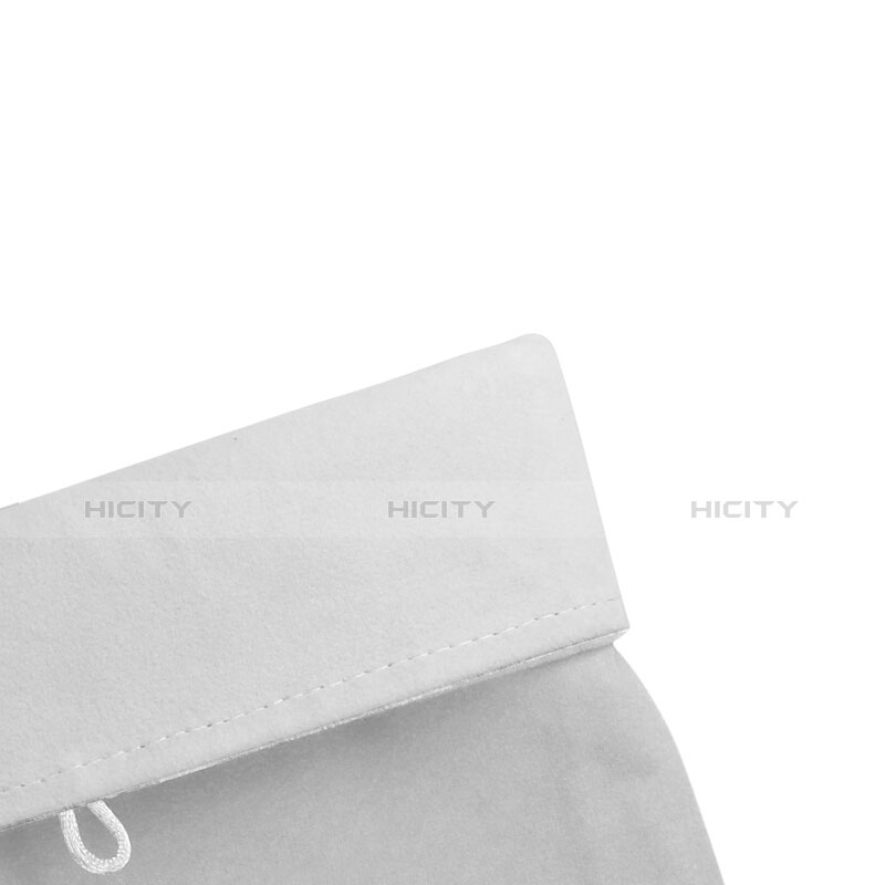 Housse Pochette Velour Tissu pour Apple iPad Mini 3 Blanc Plus
