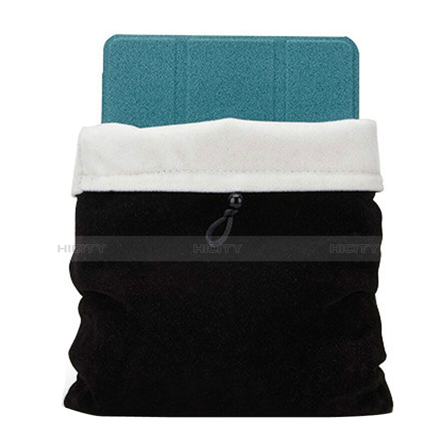 Housse Pochette Velour Tissu pour Apple iPad Mini 3 Noir Plus