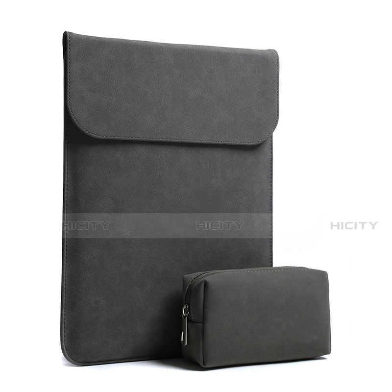 Housse Pochette Velour Tissu pour Apple MacBook Air 13 pouces (2020) Noir Plus