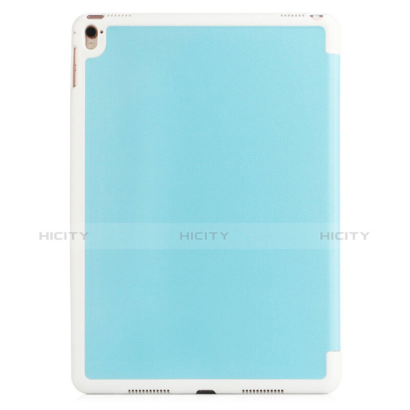 Housse Portefeuille Cuir Mat pour Apple iPad Pro 9.7 Bleu Ciel Plus