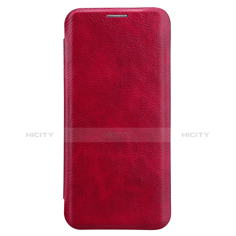 Housse Portefeuille Livre Cuir L01 pour Samsung Galaxy S8 Plus Rouge Plus
