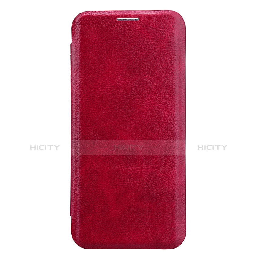 Housse Portefeuille Livre Cuir L01 pour Samsung Galaxy S9 Rouge Plus