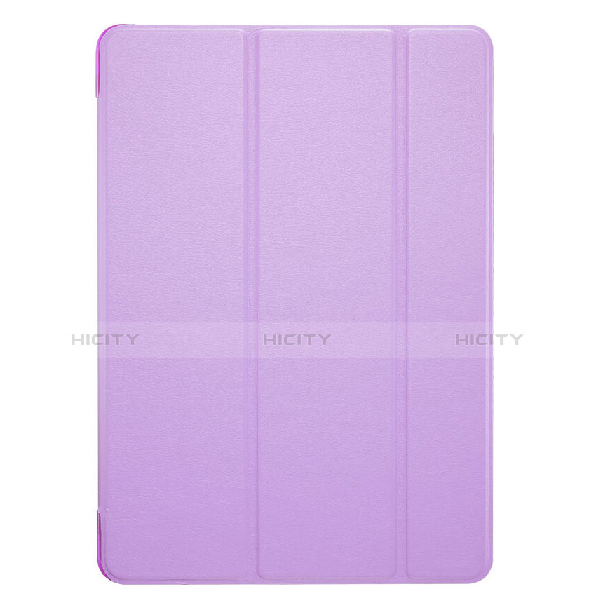 Housse Portefeuille Livre Cuir L02 pour Apple iPad Pro 12.9 Violet Plus