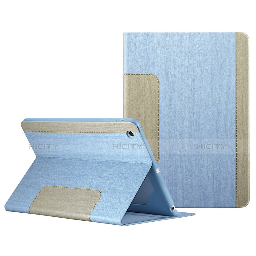 Housse Portefeuille Livre Cuir L03 pour Apple iPad Mini 2 Bleu Ciel Plus