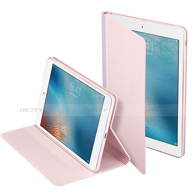 Housse Portefeuille Livre Cuir L03 pour Apple iPad Mini 2 Rose Plus