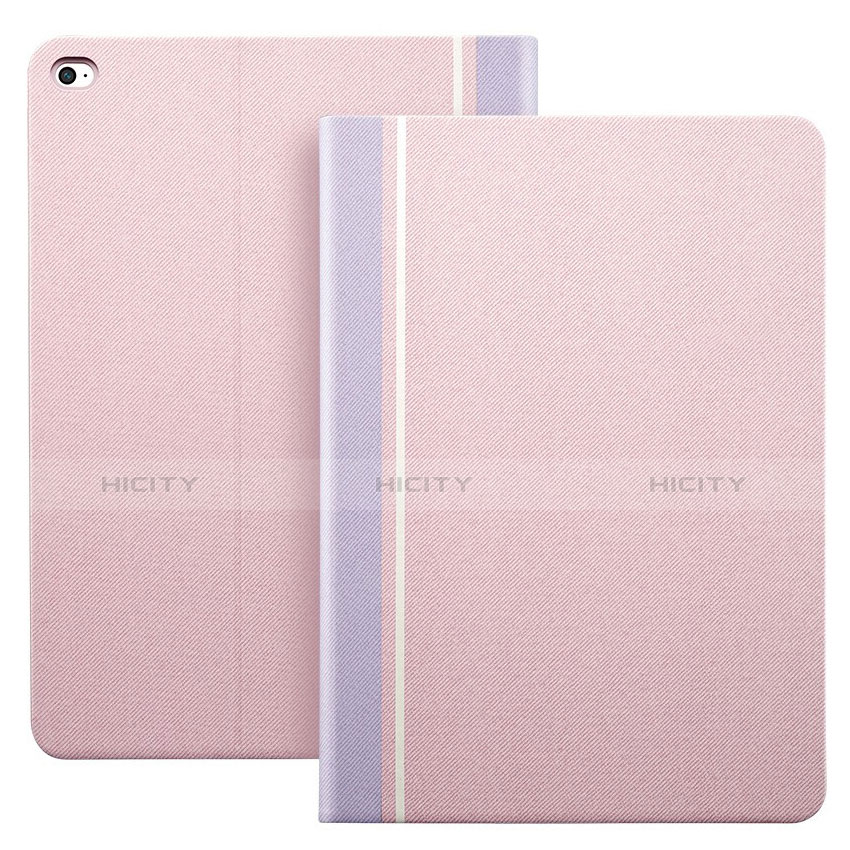 Housse Portefeuille Livre Cuir L03 pour Apple iPad Mini 4 Rose Plus