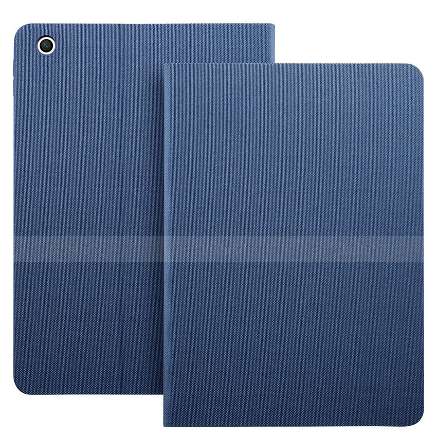 Housse Portefeuille Livre Cuir L04 pour Apple iPad Mini Bleu Plus