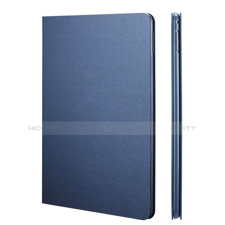 Housse Portefeuille Livre Cuir L04 pour Apple iPad Pro 9.7 Bleu Plus