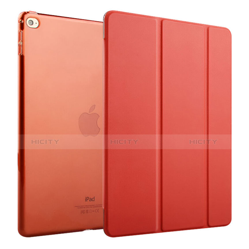 Housse Portefeuille Livre Cuir pour Apple iPad Air 2 Rouge Plus