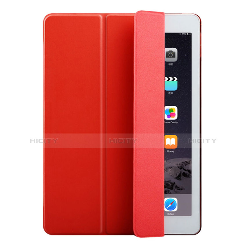Housse Portefeuille Livre Cuir pour Apple iPad Mini 2 Rouge Plus