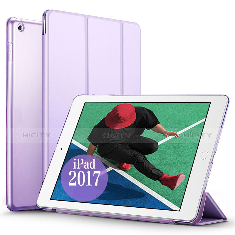 Housse Portefeuille Livre Cuir pour Apple New iPad Pro 9.7 (2017) Violet Plus