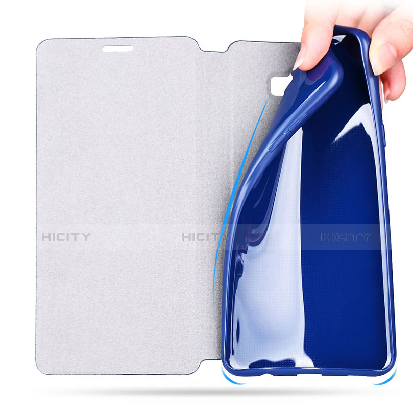 Housse Portefeuille Livre Cuir pour Samsung Galaxy C5 Pro C5010 Bleu Plus