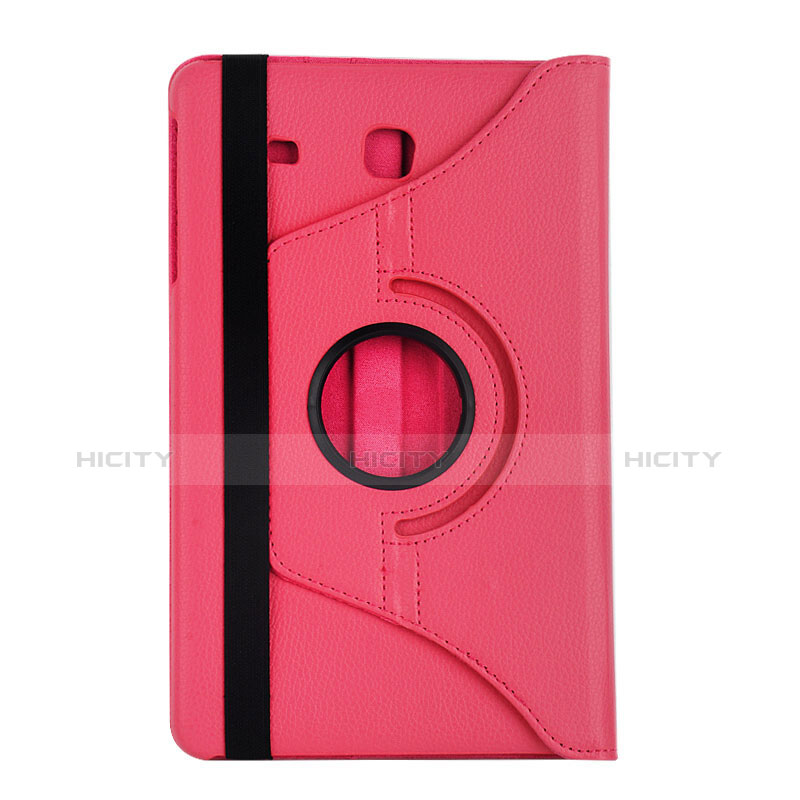 Housse Portefeuille Livre Cuir pour Samsung Galaxy Tab E 9.6 T560 T561 Rouge Plus