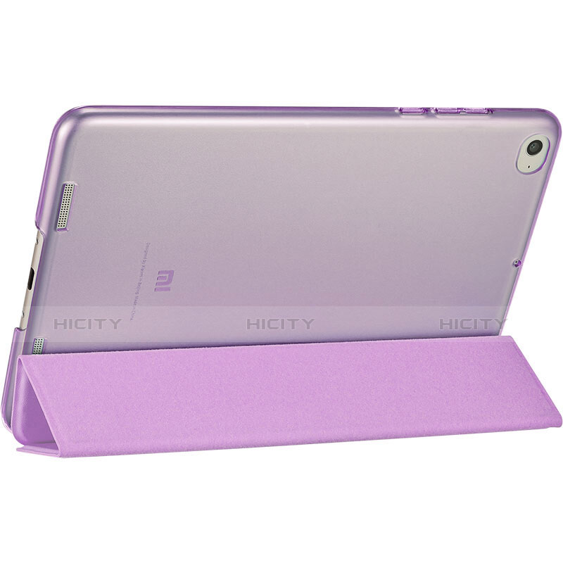 Housse Portefeuille Livre Cuir pour Xiaomi Mi Pad 3 Violet Plus