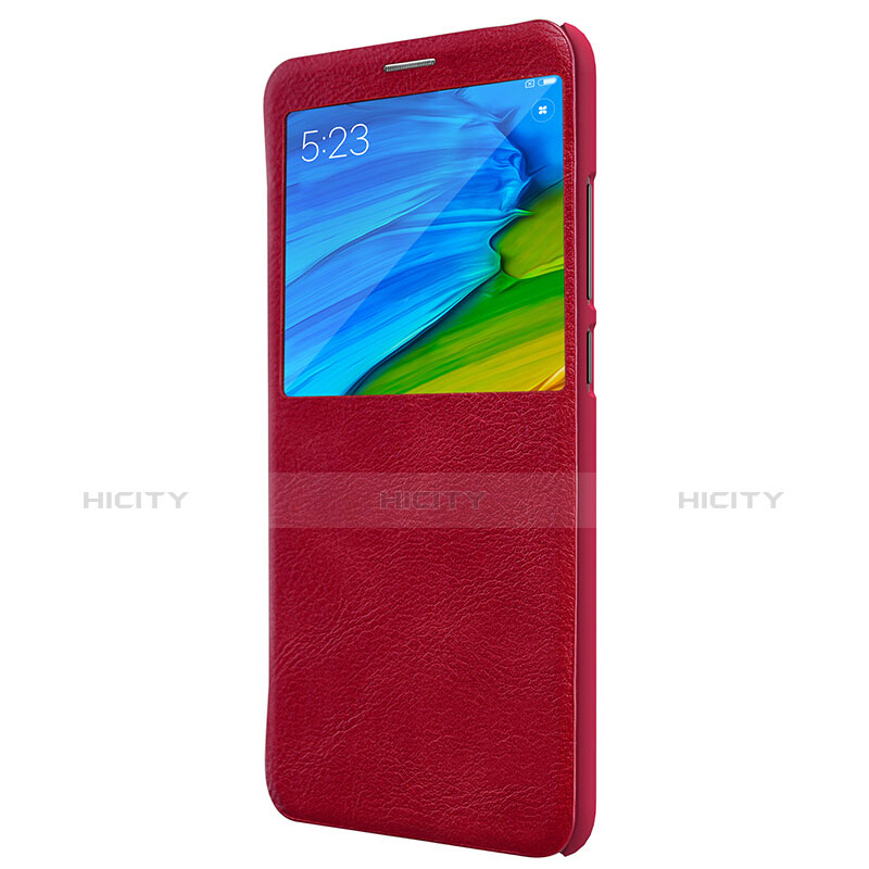 Housse Portefeuille Livre Cuir pour Xiaomi Redmi Note 5 Rouge Plus
