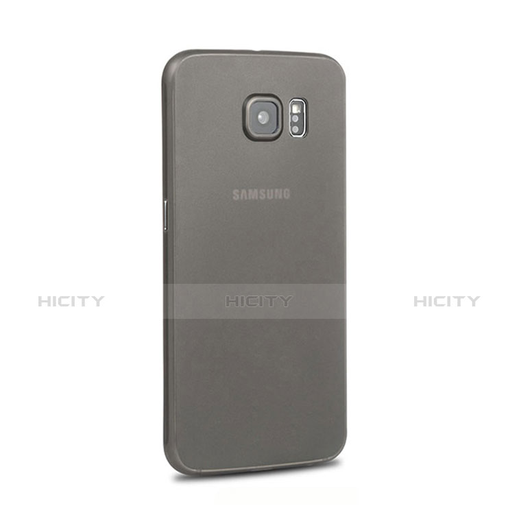Housse Silicone Souple Mat pour Samsung Galaxy S6 Edge SM-G925 Noir Plus