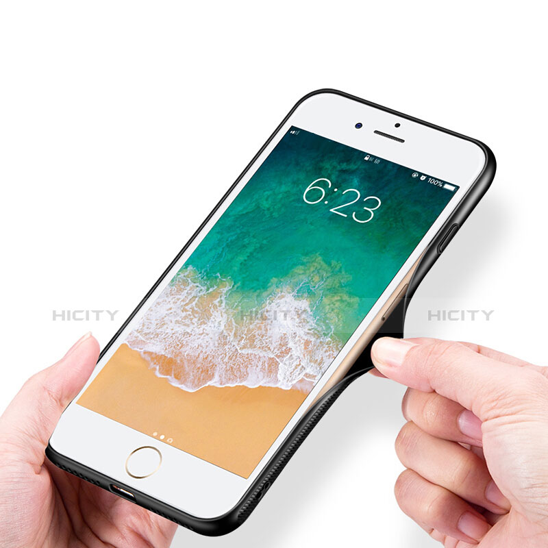 Housse Silicone Souple Miroir pour Apple iPhone 7 Blanc Plus