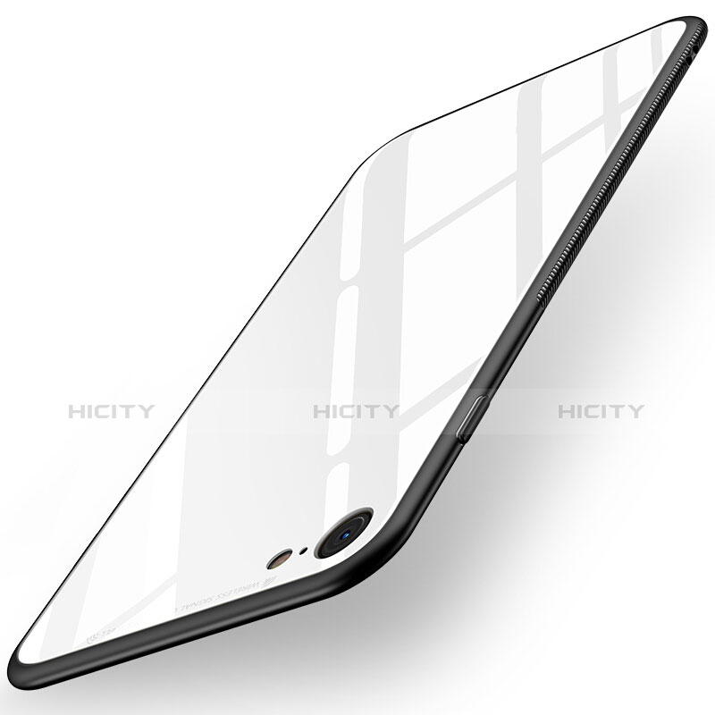 Housse Silicone Souple Miroir pour Apple iPhone 8 Blanc Plus