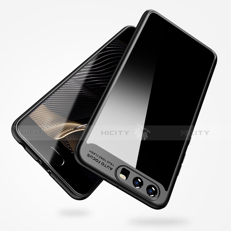 Housse Silicone Souple Miroir pour Huawei P10 Plus Noir Plus