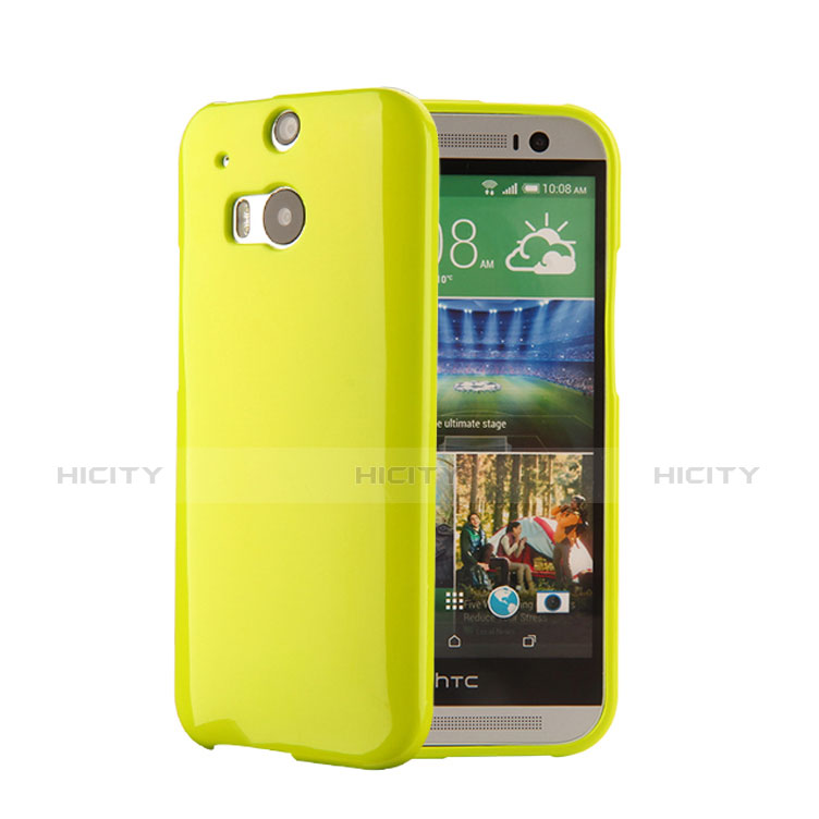 Housse Silicone TPU Souple Couleur Unie pour HTC One M8 Vert Plus