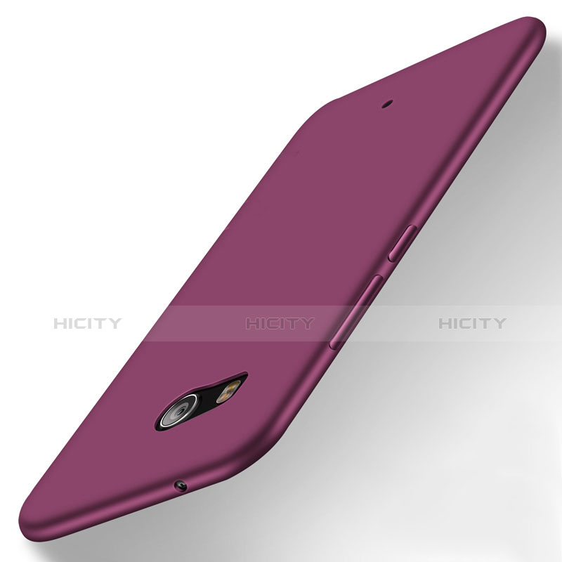Housse Silicone TPU Souple Couleur Unie pour HTC U11 Violet Plus