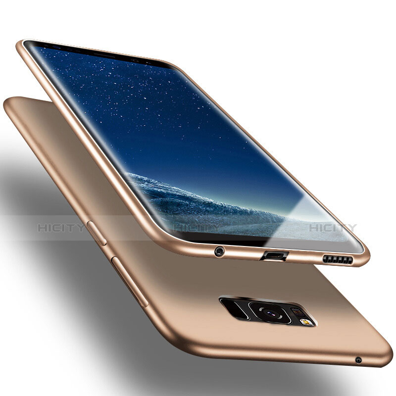 Housse Silicone TPU Souple Couleur Unie pour Samsung Galaxy S8 Plus Or Plus