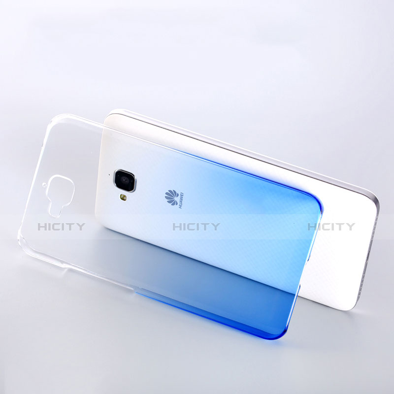 Housse Transparente Rigide Degrade pour Huawei Enjoy 5 Bleu Plus