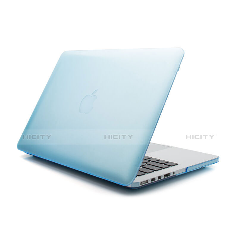 Housse Ultra Fine Mat Rigide Transparente pour Apple MacBook Air 13 pouces Bleu Plus