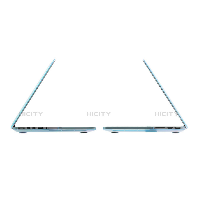 Housse Ultra Fine Mat Rigide Transparente pour Apple MacBook Air 13 pouces Bleu Plus