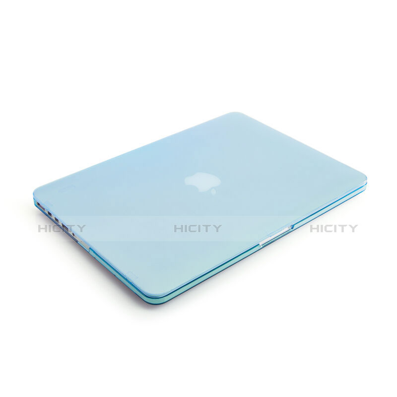 Housse Ultra Fine Mat Rigide Transparente pour Apple MacBook Pro 15 pouces Bleu Plus