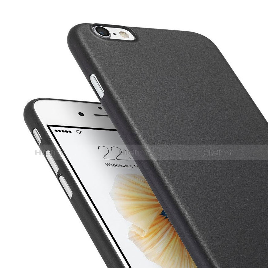 Housse Ultra Fine Plastique Rigide Mat G02 pour Apple iPhone 6 Noir Plus