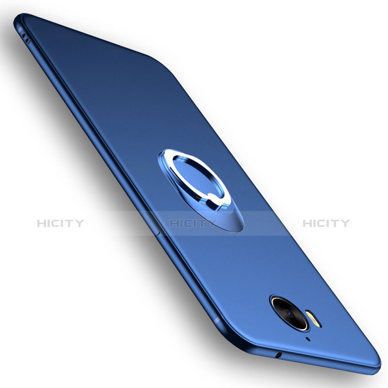 Housse Ultra Fine TPU Souple avec Support Bague Anneau pour Huawei Y5 III Y5 3 Bleu Plus