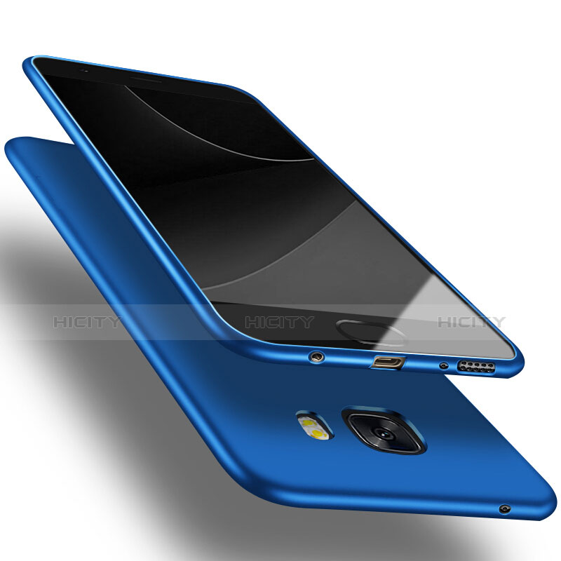 Housse Ultra Fine TPU Souple S03 pour Samsung Galaxy C9 Pro C9000 Bleu Plus