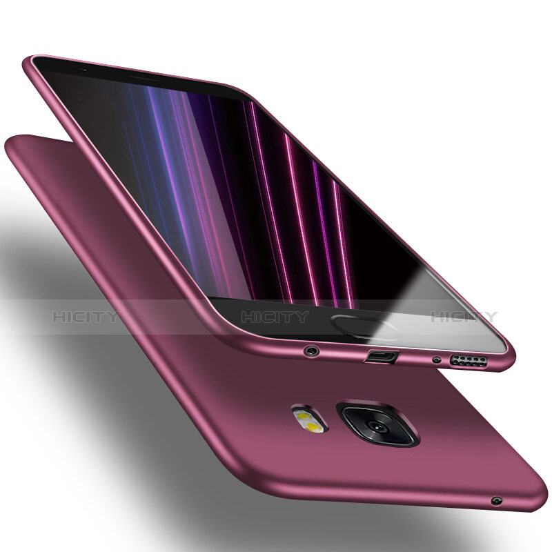 Housse Ultra Fine TPU Souple S03 pour Samsung Galaxy C9 Pro C9000 Violet Plus