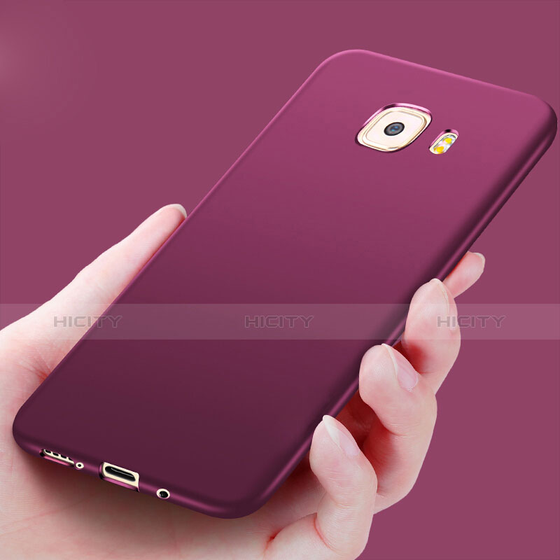 Housse Ultra Fine TPU Souple S03 pour Samsung Galaxy C9 Pro C9000 Violet Plus