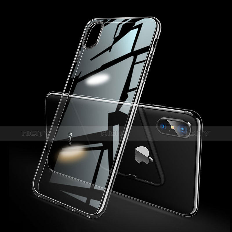 Housse Ultra Fine TPU Souple Transparente C08 pour Apple iPhone X Clair Plus