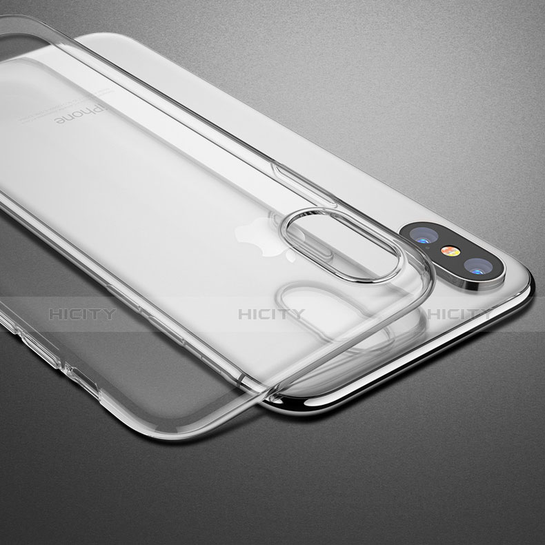 Housse Ultra Fine TPU Souple Transparente C08 pour Apple iPhone X Clair Plus