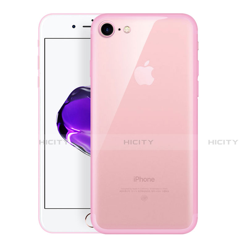Housse Ultra Fine TPU Souple Transparente H01 pour Apple iPhone SE (2020) Rose Plus