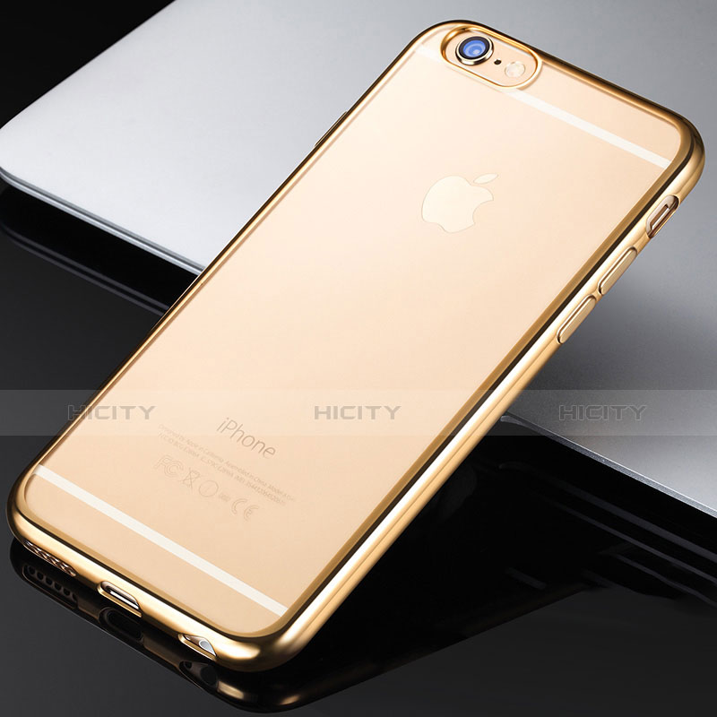 Housse Ultra Fine TPU Souple Transparente H03 pour Apple iPhone 6S Or Plus