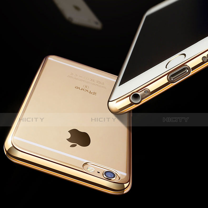 Housse Ultra Fine TPU Souple Transparente H03 pour Apple iPhone 6S Or Plus