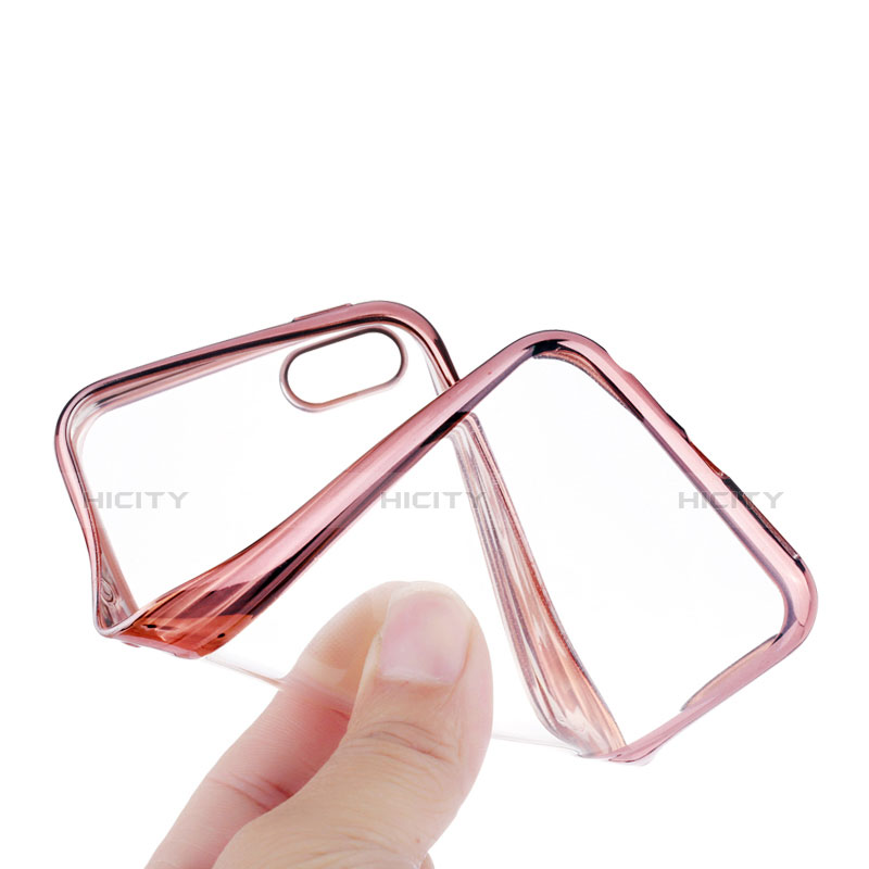 Housse Ultra Fine TPU Souple Transparente H03 pour Apple iPhone SE Rose Plus