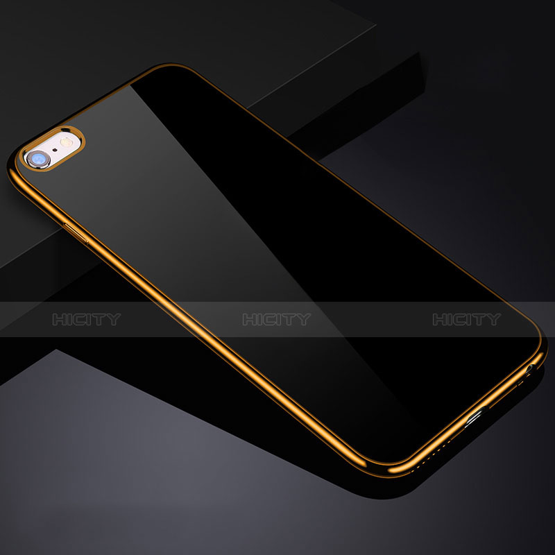Housse Ultra Fine TPU Souple Transparente H04 pour Apple iPhone 6 Plus Or Plus